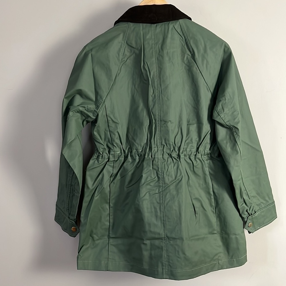 J. Crew Olive Utility Jacket with Dark Trim - Picture 8 of 12